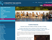 Tablet Screenshot of creativevacances.com